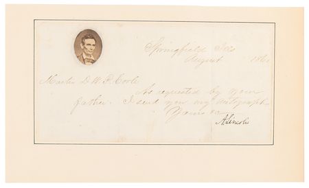 Lot #23 Abraham Lincoln Letter Signed as the Republican Presidential Nominee (1860) - Image 3