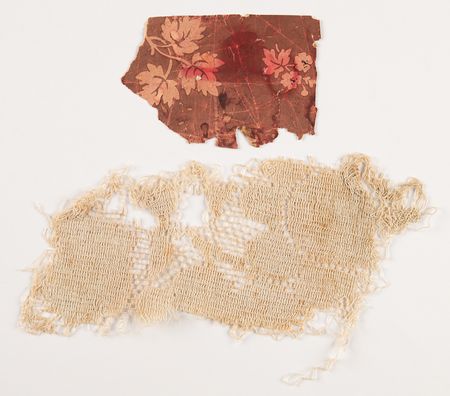 Lot #27 Lincoln Assassination: Ford's Theatre Lace and Wallpaper from the President's Box - Image 1