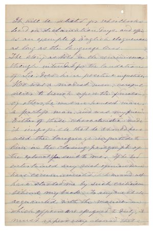 Lot #280 Varina Davis Autograph Letter Signed on Behalf of Jefferson Davis, Correcting the Record on His Relationship with Robert E. Lee: 