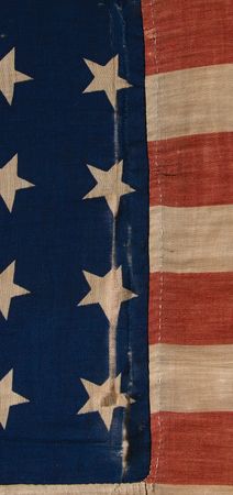 Lot #311 Civil War: United States Union 34-Star Flag (46˝ x 23˝) Carried by Private Thomas E. Silence of the 9th Missouri State Militia Cavalry Regiment - Image 4