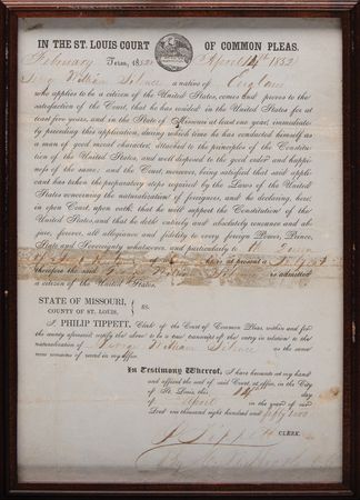 Lot #311 Civil War: United States Union 34-Star Flag (46˝ x 23˝) Carried by Private Thomas E. Silence of the 9th Missouri State Militia Cavalry Regiment - Image 8