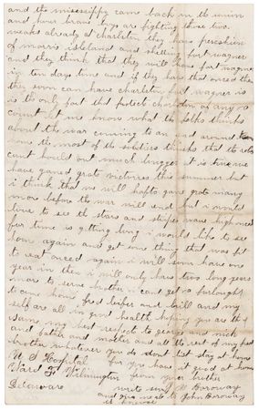 Lot #281 Gettysburg: Soldier's Handwritten Account of John Burns - 