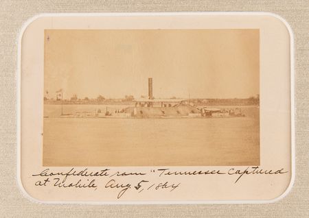 Lot #306 Civil War: CSS Tennessee Captured Flag Fragment with Original Photograph of the Seized Confederate Ram - Image 4