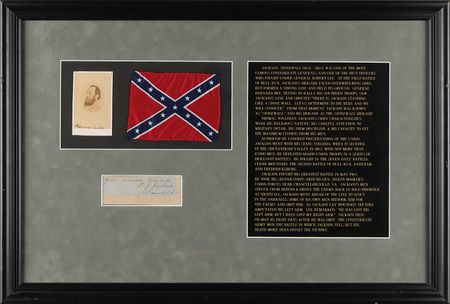 Lot #282 Thomas J. 'Stonewall' Jackson Signature - Image 1
