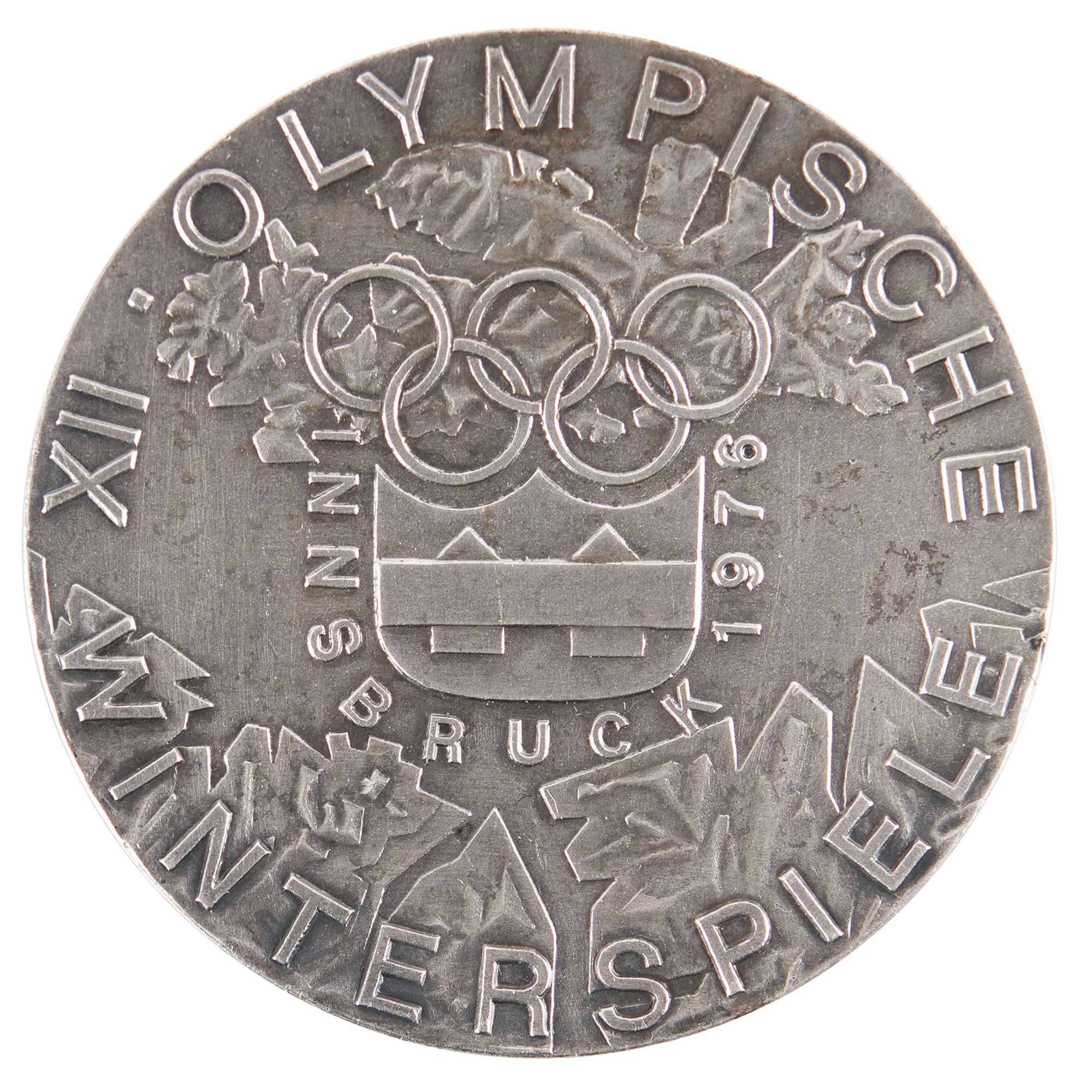 Innsbruck 1976 Winter Olympics Silvered Bronze Participation