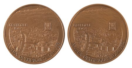 Lot #3152 Grenoble 1968 Winter Olympics (2) Participation Medals - Image 2