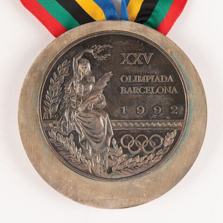 Lot #3109 Barcelona 1992 Summer Olympics Silver Winner's Medal - Image 1