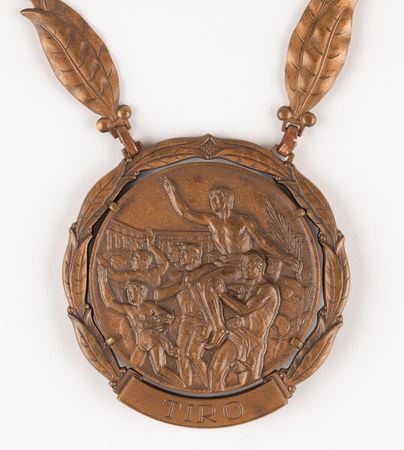 Lot #3084 Rome 1960 Summer Olympics Bronze Winner's Medal for Shooting - Image 3