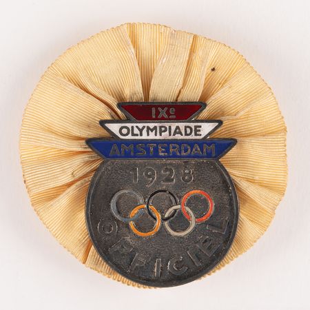 Lot #3216 Amsterdam 1928 Summer Olympics Official's Badge - Image 1