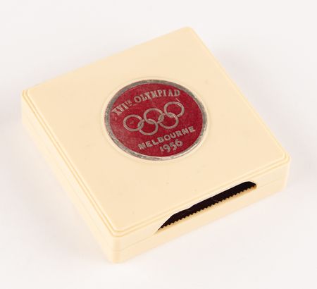 Lot #3081 Melbourne 1956 Summer Olympics Silver Winner's Medal and Participation Medal for Football - Image 4