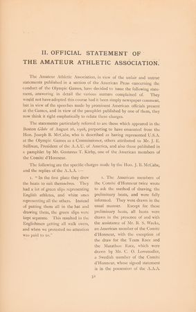 Lot #3324 London 1908 Olympics: A Reply to Certain Criticisms Book - Image 6