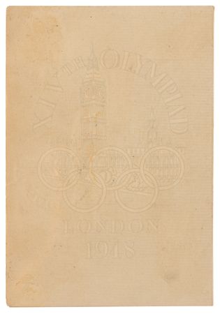 Lot #3337 London 1948 Summer Olympics Press Identity Card - Image 3