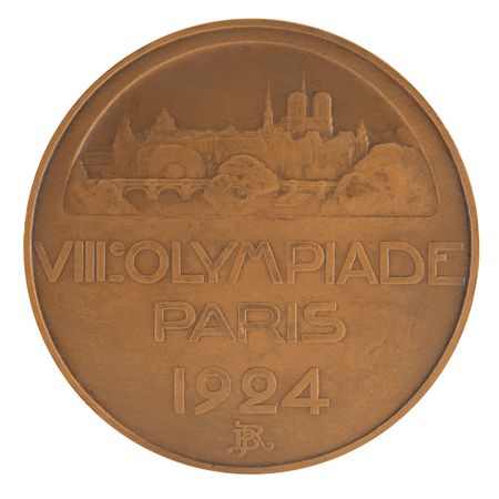 Lot #3137 Paris 1924 Summer Olympics Bronze Participation Medal - Image 2