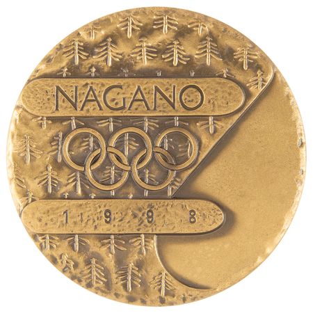 Lot #3166 Nagano 1998 Winter Olympics Bronze Participation Medal - Image 1