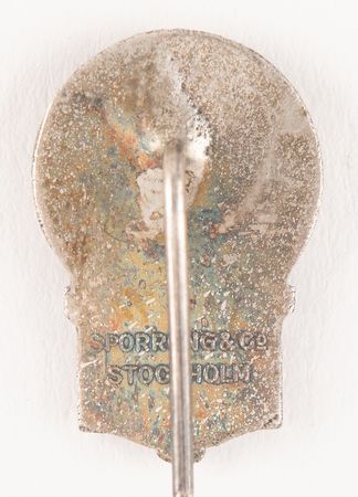 Lot #3210 Stockholm 1912 Summer Olympics Miniature Competitor's Pin - Image 2