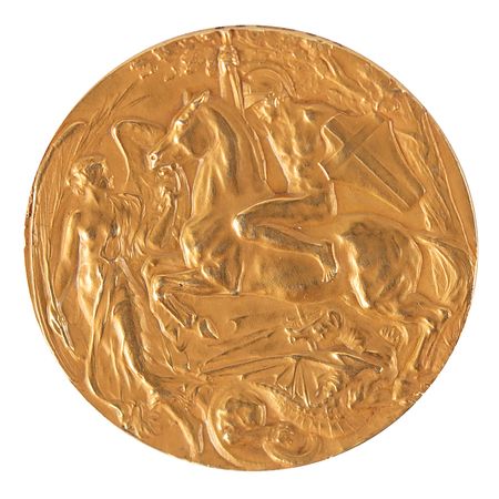 Lot #3061 London 1908 Olympics Gold Winner's Medal for Field Hockey - Image 2