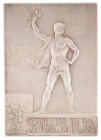 Lot #3041 Paris 1900 Olympics Silver Winner's Medal for Trap Shooting - Image 2