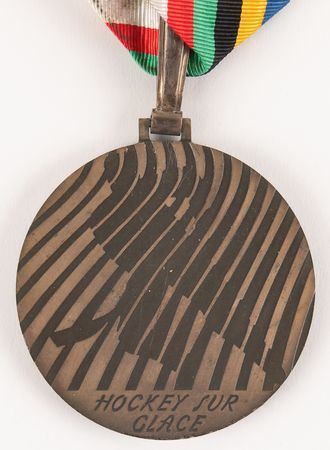 Lot #3089 Grenoble 1968 Winter Olympics Bronze Winner's Medal for Ice Hockey - Image 4