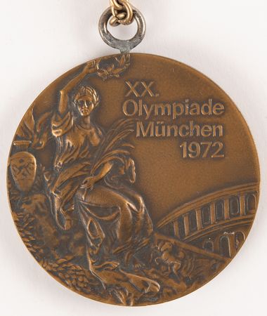 Lot #3093 Munich 1972 Summer Olympics Bronze Winner's Medal for Gymnastics - Image 3