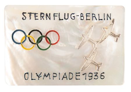 Lot #3333 Berlin 1936 Summer Olympics Sternflug-Berlin Badge - Image 1