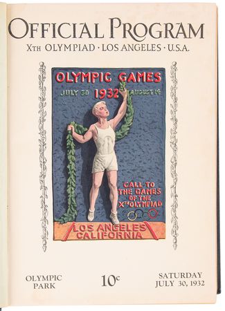 Lot #3278 Los Angeles 1932 Summer Olympics Programs - Image 2