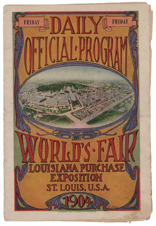 Lot #3272 St. Louis 1904 Olympics Program - Image 1