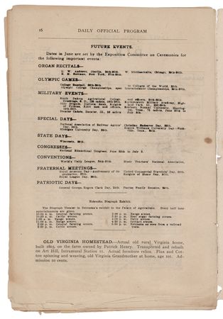 Lot #3272 St. Louis 1904 Olympics Program - Image 2