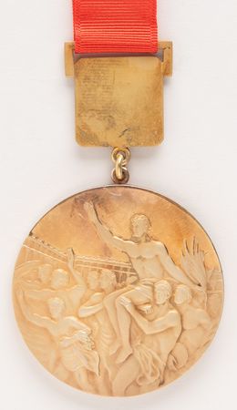 Lot #3090 Mexico City 1968 Summer Olympics Gold Winner's Medal for Fencing - Image 4