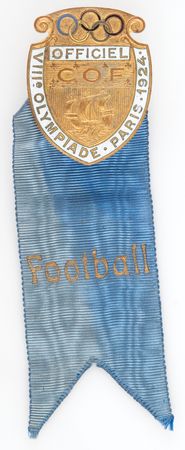 Lot #3214 Paris 1924 Olympics French Olympic Committee Football Badge - Image 5