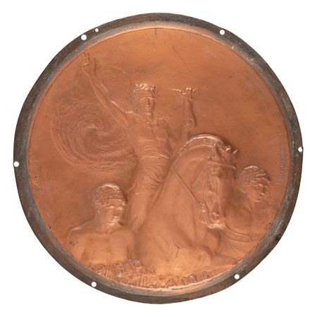 Lot #3328 Lausanne 1915 International Olympic Committee Medal Manufacturer's Galvano - Image 1