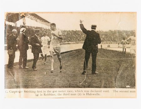 Lot #3325 William Robbins's London 1908 Olympics 400-Meter Competitor's Bib - Image 5