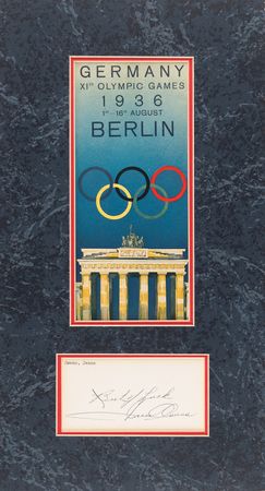 Lot #3311 Jesse Owens Signature - Image 1