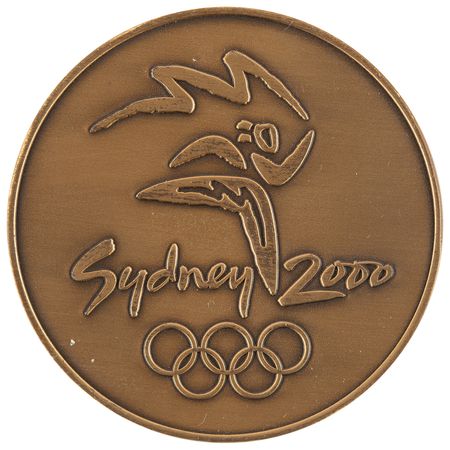 Lot #3167 Sydney 2000 Summer Olympics Participation Medal for Wrestling - Image 1
