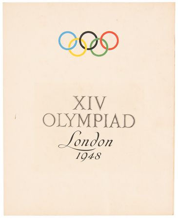 Lot #3270 London 1948 Summer Olympics Invitation from the British Olympic Association and Olympic Organizing Committee - Image 1