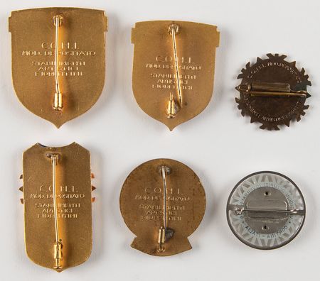 Lot #3244 Cortina 1956 Winter Olympics Collection of (16) Badges - Image 2