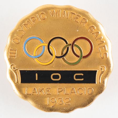 Lot #3217 Lake Placid 1932 Winter Olympics IOC