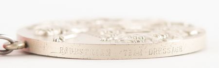 Lot #3103 Los Angeles 1984 Summer Olympic Silver Winner's Medal for Equestrian Team Dressage - Image 5