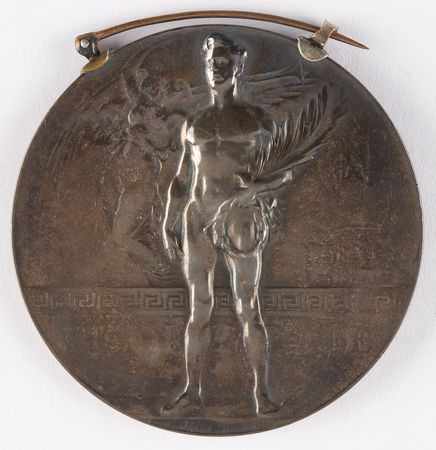Lot #3065 Antwerp 1920 Olympics Gold Winner's Medal for Shooting - Image 1
