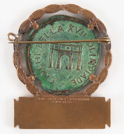 Lot #3230 Rome 1960 Summer Olympics Visitor's Badge - Image 2