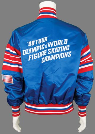 Lot #3357 Calgary: Official 1988 Olympic and World Figure Skating Champions Tour Jacket - Image 2