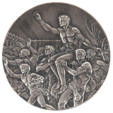 Lot #3073 Berlin 1936 Summer Olympics Silver Winner's Medal - Image 2