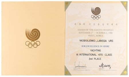 Lot #3106 Seoul 1988 Summer Olympics Bronze Winner's Medal for Sailing - Image 9