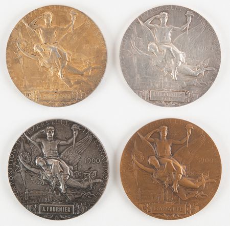 Lot #3049 Paris 1900 Exposition Universelle (4) Non-Athletic Award Medals - Image 2