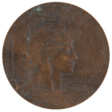 Lot #3050 Paris 1900 Exposition Universelle Non-Athletic Bronze Award Medal - Image 1