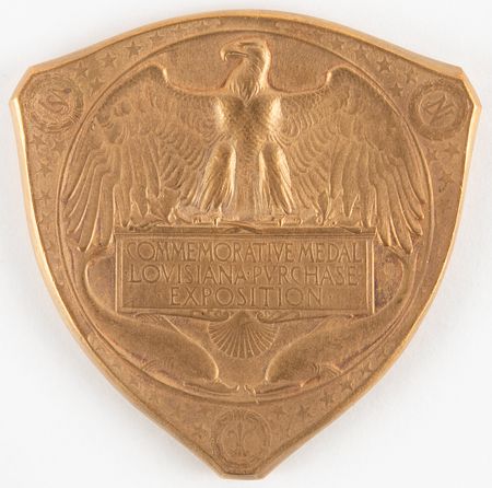 Lot #3056 St. Louis 1904 Louisiana Purchase Exposition Gilt Bronze Commemorative Medal - Image 1