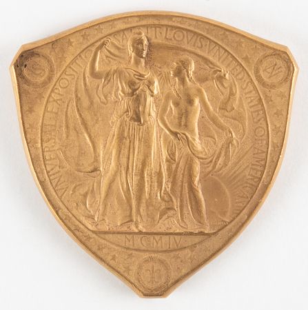 Lot #3056 St. Louis 1904 Louisiana Purchase Exposition Gilt Bronze Commemorative Medal - Image 2