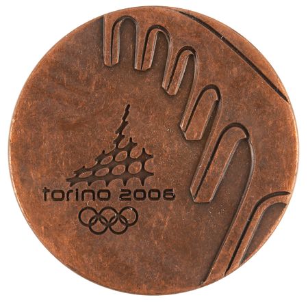 Lot #3169 Torino 2006 Winter Olympics Bronze Participation Medal - Image 1