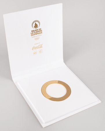 Lot #3036 Paris 2024 Summer Olympics Torchbearer Relay Ring (Ltd. Ed. #9368/10000) - Image 2