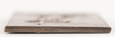 Lot #3045 Paris 1900 Olympics Silvered Bronze Winner's Medal for Pigeon Shooting - Image 3