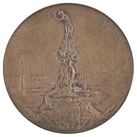 Lot #3066 Antwerp 1920 Olympics Silver Winner's Medal - Image 2